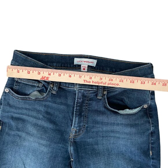 Lucky Brand Denim Bootcut Jeans Woman's Size 6/28R Blue Rodeo Western - Picture 5 of 11